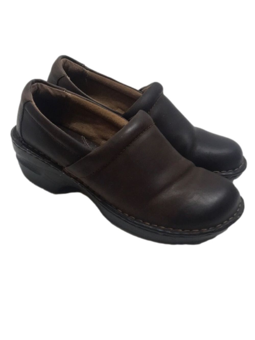 B.O.C Peggy Leather Slip On Clogs Sz 9M